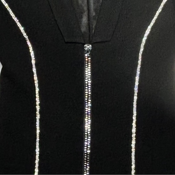 Nana Jacqueline Liliana Jewled Rhinestone Zip Up Blazer - Picture 3 of 7